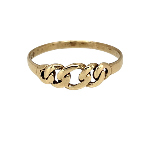 9ct Gold Curb Link Ring