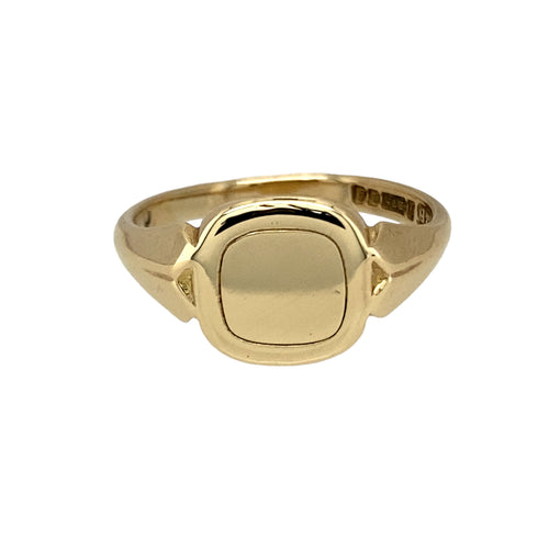 9ct Gold Square Signet Ring