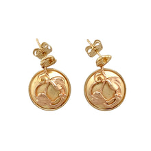 Load image into Gallery viewer, 9ct Gold Clogau Round Tree of Life Drop Earrings
