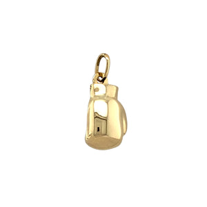 Preowned 9ct Yellow Gold Boxing Glove Pendant with the weight 0.90 grams