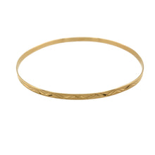 Load image into Gallery viewer, 9ct Solid Gold Patterned Bangle
