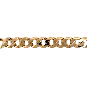 9ct Gold 9" Curb Bracelet