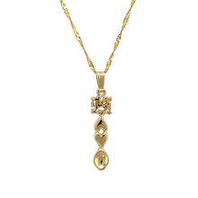 Load image into Gallery viewer, 9ct Gold Welsh Dragon Lovespoon 20&quot; Necklace
