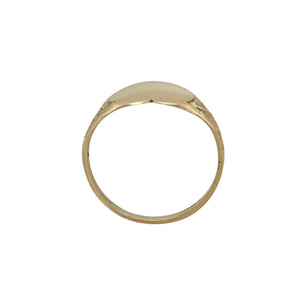 New 9ct Gold Patterned Heart Signet Ring