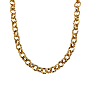 New 9ct Gold 20" Hollow Belcher Chain