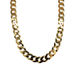 New 9ct Solid Gold 22" Curb Chain 23 grams