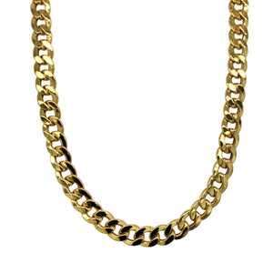 New 9ct Gold 22" Hollow Curb Chain