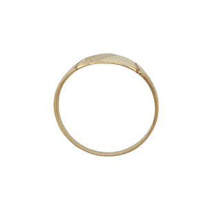 New 9ct Gold Patterned Shield Signet Ring