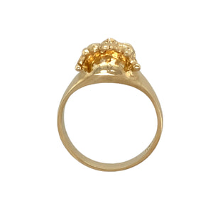 New 9ct Gold Skull Crown Ring