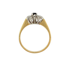 Load image into Gallery viewer, 18ct Gold Diamond &amp; Sapphire Set Flower Ring
