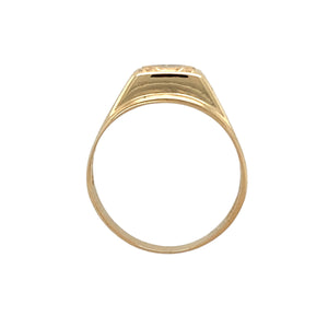 9ct Gold & Diamond Set Signet Ring