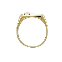 Load image into Gallery viewer, 9ct Gold &amp; Diamond Set Signet Ring
