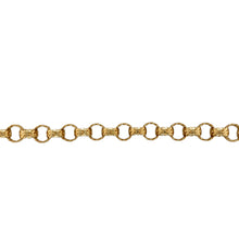 Load image into Gallery viewer, New 9ct Gold 8.5&quot; Fancy Patterned Belcher Bracelet
