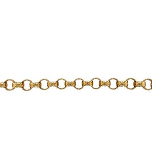 New 9ct Gold 8.5" Fancy Patterned Belcher Bracelet