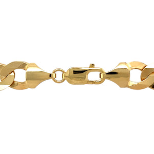 New 9ct Solid Yellow Gold 26" Curb Chain with the weight 66.80 grams and link width 11mm