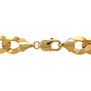 New 9ct Solid Yellow Gold 30" Curb Chain with the weight 110.80 grams and link width 13mm