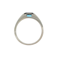 Load image into Gallery viewer, 9ct White Gold Diamond &amp; Blue Topaz Set Ring
