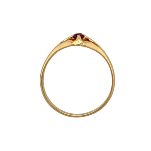 18ct Gold & Ruby Set Chester Hallmarked Ring