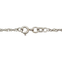 Load image into Gallery viewer, Preowned 9ct White Gold 15&quot; Singapore Chain with the weight 2.90 grams and link width 2mm
