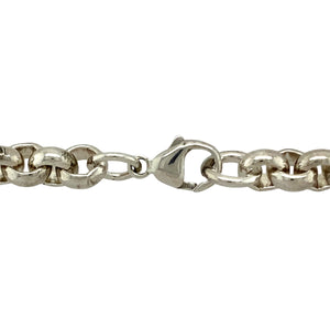 Preowned 925 Silver 15" Belcher Chain with the weight 57.90 grams and link width 7mm