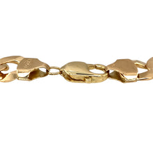 Load image into Gallery viewer, Preowned 9ct Yellow Gold 9&quot; Curb Bracelet with the weight 31.50 grams and link width 13mm
