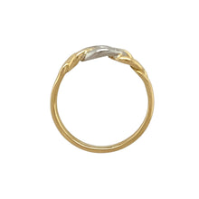 Load image into Gallery viewer, 9ct Gold &amp; Diamond Set Curb Link Ring
