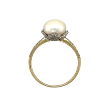 Load image into Gallery viewer, 9ct Gold Diamond &amp; Pearl Set Ring
