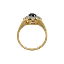 Load image into Gallery viewer, 18ct Gold Diamond &amp; Sapphire Set Flower Ring
