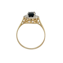 Load image into Gallery viewer, 9ct Gold Diamond &amp; Sapphire Set Cluster Ring
