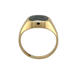 9ct Gold & Hematite Centurion Set Signet Ring