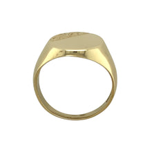 Load image into Gallery viewer, 9ct Gold Oval Patterned Signet Ring
