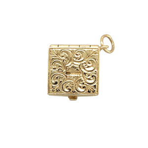 9ct Gold Vintage £1 Note Case Charm