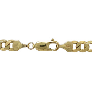 Preowned 9ct Yellow Gold 20" Curb Chain with the weight 21.90 grams and link width 6mm