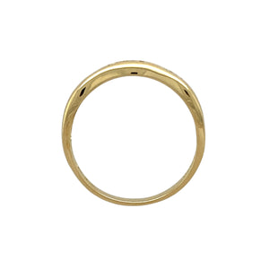 18ct Gold & Diamond Set Wishbone Ring