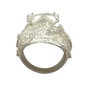 New 925 Silver Saddle Ring