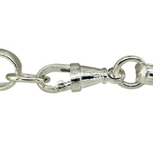 Load image into Gallery viewer, New 925 Solid Silver 9.5&quot; Patterned Belcher Bracelet with the approximate weight 38.80 gram and link width 11mm
