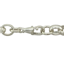 Load image into Gallery viewer, New 925 Solid Silver 24&quot; Patterned Belcher Chain with the weight 76.70 grams and link width 9mm
