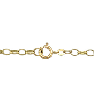 Preowned 9ct Yellow Gold 22" Belcher Chain with the weight 9.10 grams and link width 4mm