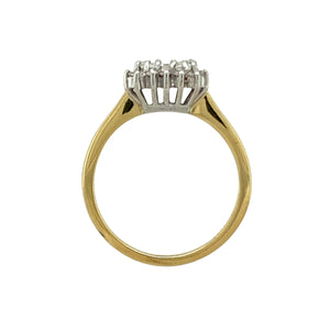 9ct Gold & Diamond Set Cluster Ring