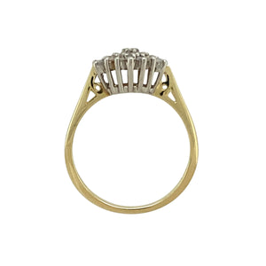 9ct Gold & Diamond Set Cluster Ring