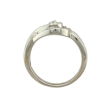 Load image into Gallery viewer, 9ct White Gold &amp; Diamond Set Loop Ring
