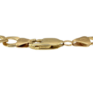 Preowned 9ct Yellow Gold 9" Curb Bracelet with the weight 8.10 grams and link width 6mm