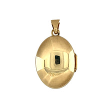 Load image into Gallery viewer, Preowned 9ct Yellow Gold Patterned Oval Locket with the weight 1.60 grams
