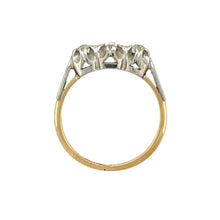 Load image into Gallery viewer, 18ct Gold &amp; Platinum Diamond Set Trilogy Ring
