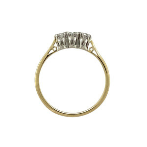 9ct Gold & Diamond Set Trilogy Ring