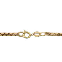 Load image into Gallery viewer, Preowned 9ct Yellow Gold 17&quot; Box Chain with the weight 13.80 grams and link width 2mm
