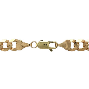 Preowned 9ct Yellow Gold 18" Curb Chain with the weight 13.70 grams and link width 6mm