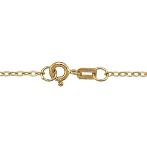 Preowned 9ct Yellow Gold 22" Trace Chain with the weight 2.30 grams and link width approximately 2mm