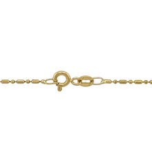 Load image into Gallery viewer, Preowned 18ct Yellow Gold 18&quot; Beaded Link Chain with the weight 2.80 grams and link width 1mm
