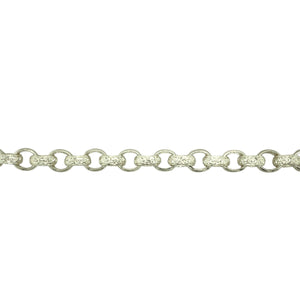 New 925 Silver 24" Patterned Belcher Chain 74 grams